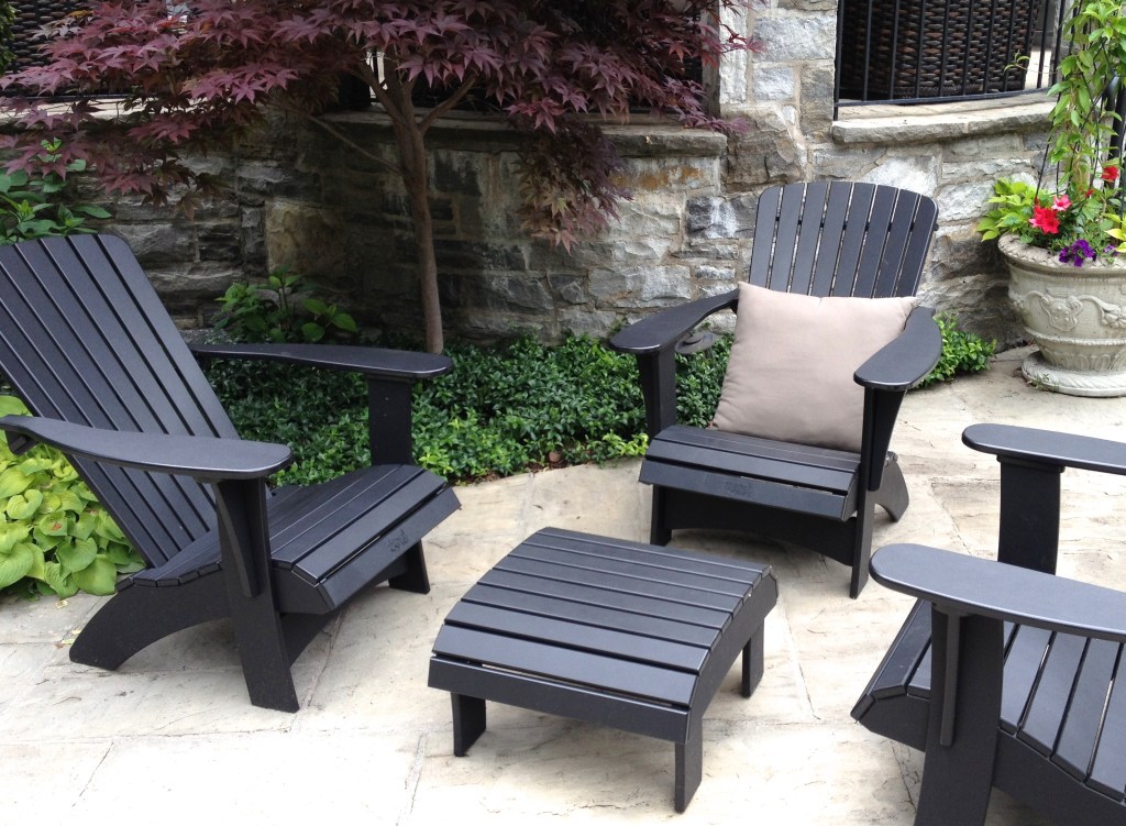 Black patio furniture