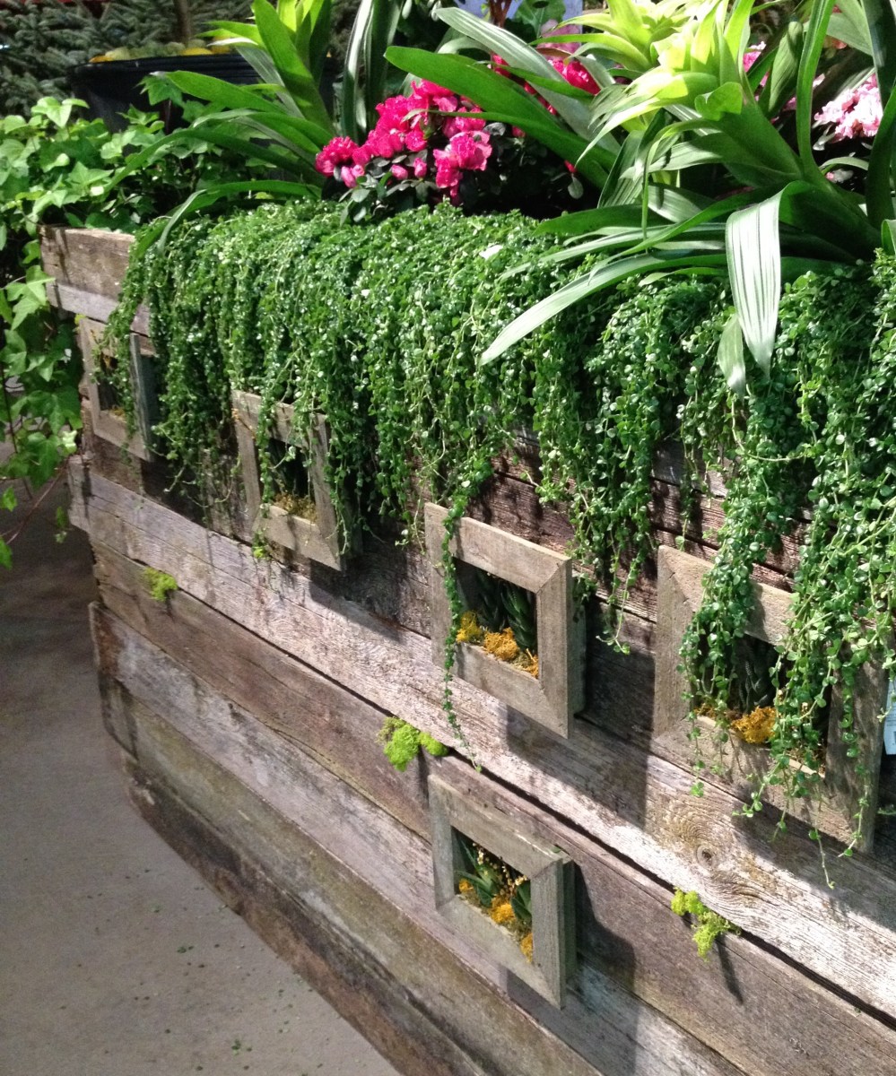 Fence as plant container