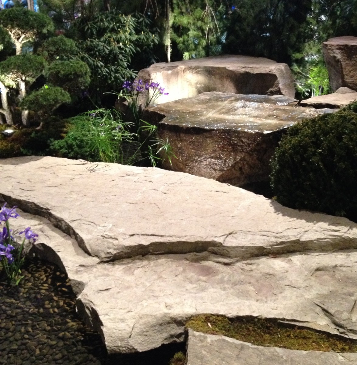 Big stone water feature