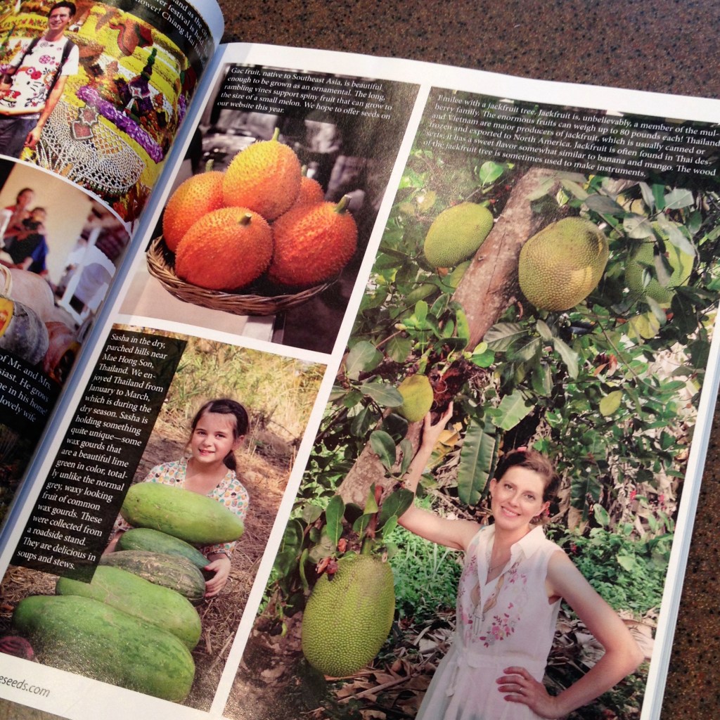 Page from Whole Seed Catalog showing gourds.