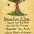 A hand drawn image of prose Advice From A Tree