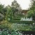 Precisely trimmed hedges in the White Garden at Sissinghurst
