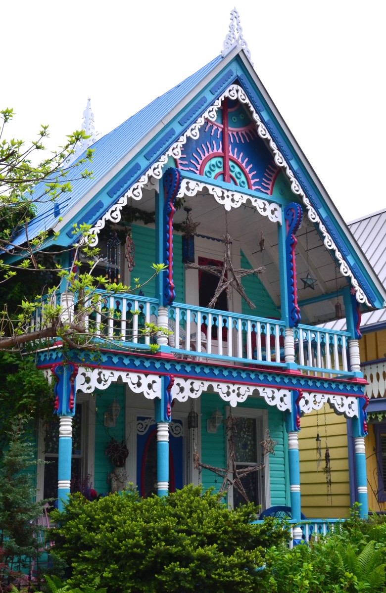 A decorated home in the beach community of Grimsby Beach