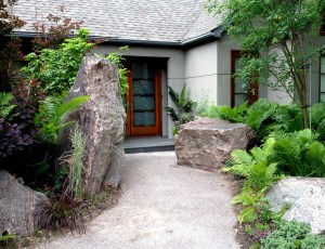 Rocks as natural elements showing a garden trend.