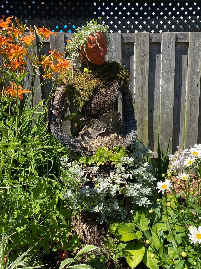 Greenery scarecrow