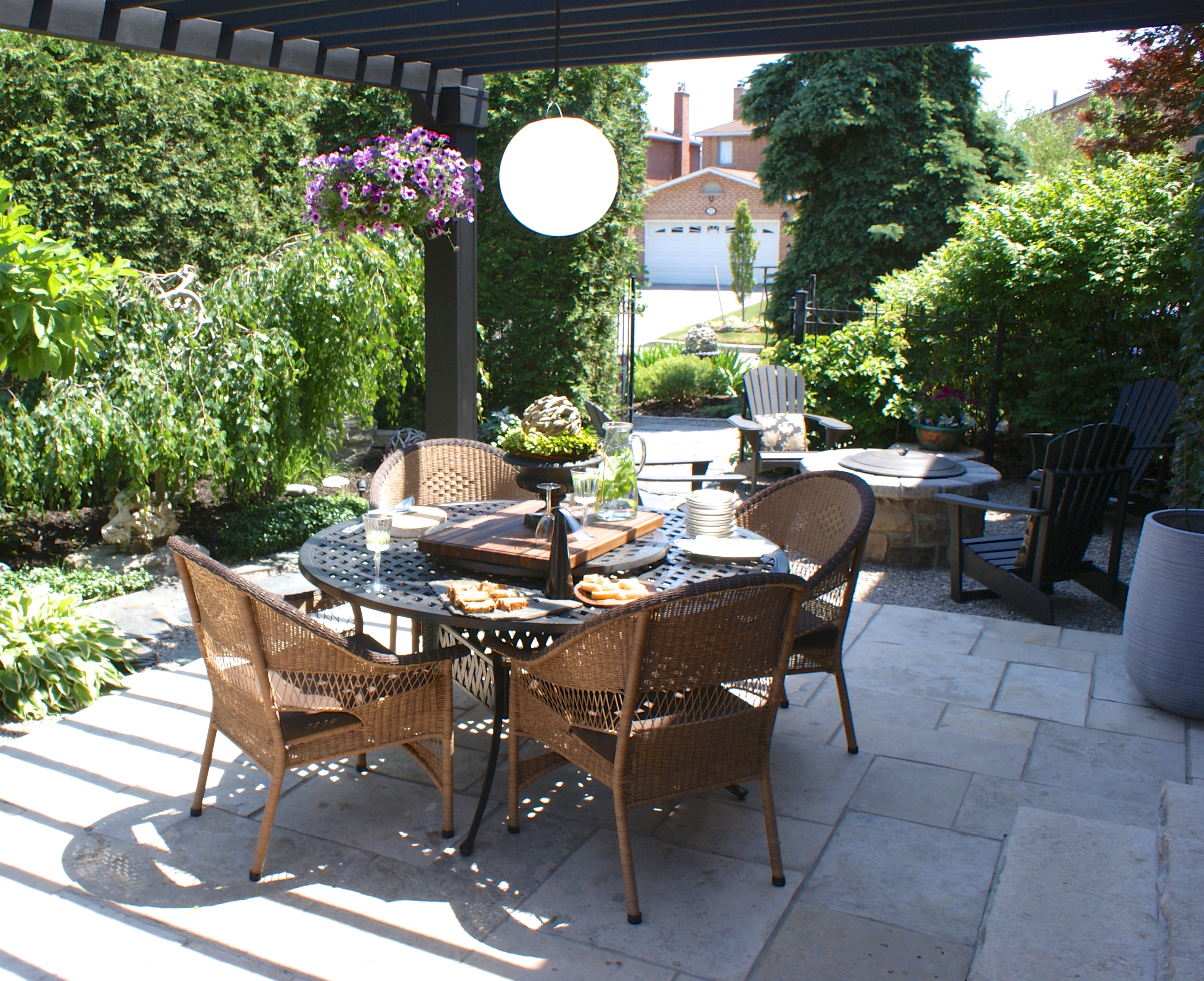 Outdoor patio dining