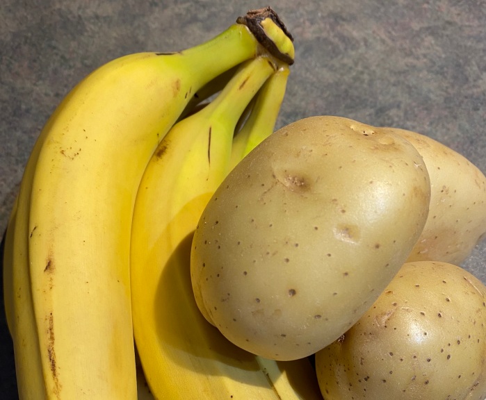 Bananas and potatoes