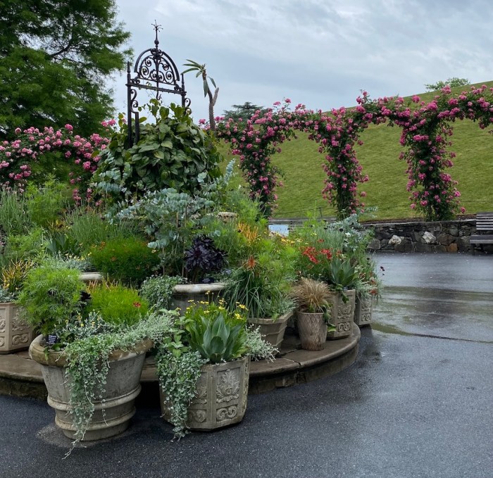 Rose court at Longwood