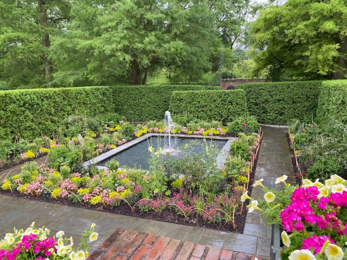 Small courtyard garden at Longwood Gardens