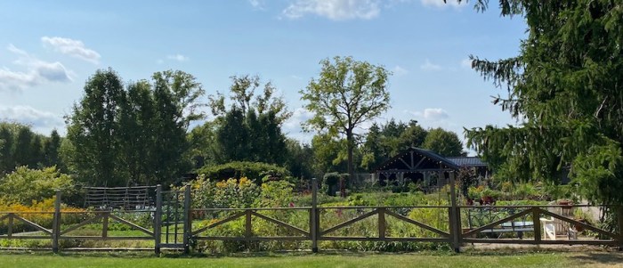 Langdon Hall vegetable garden sideview