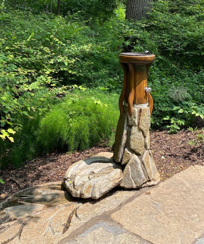 Water fountain at Chanticleer