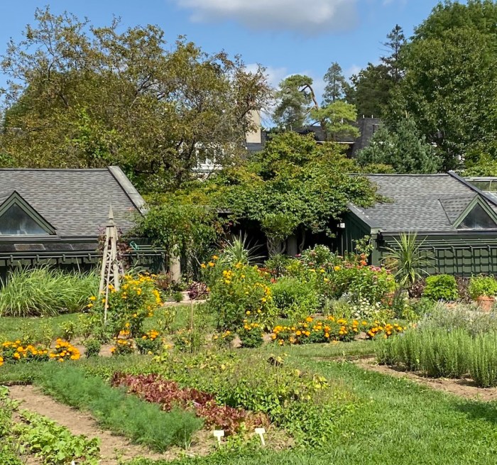 Vegetable garden and out buildings