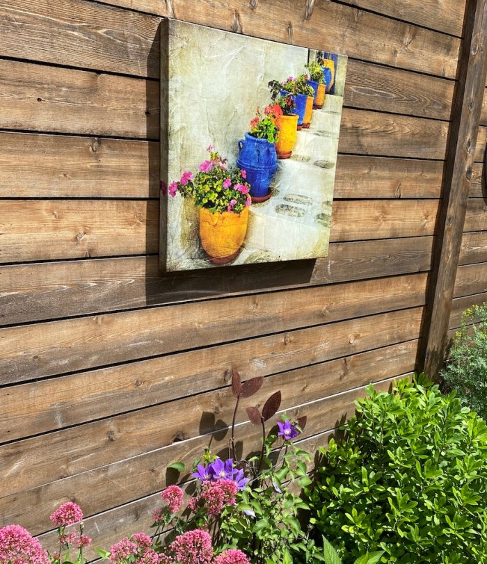 Painting on outdoor wall