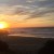 Sunset on California beach